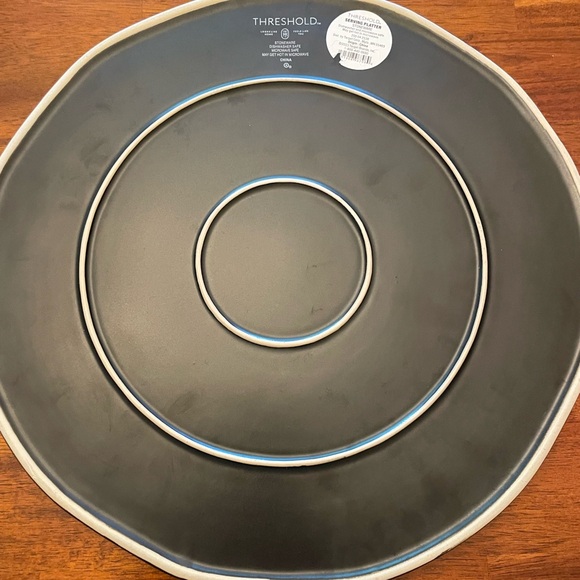 Target Threshold 13” Happy Halloween Matte Stoneware Platter with Gold tools - Picture 5 of 10